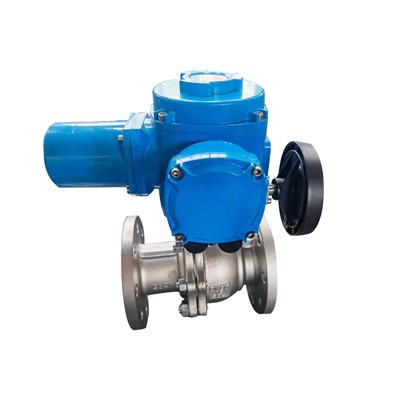 Flange trydan DN80 304 Falf Nwy Rheoli Llif Rheoli Anghysbell